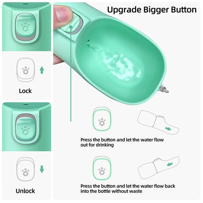 Pet Accompanying Cup Portable Dog Food Water Cup Outdoor Travel Water Bottle Outdoor Pet Water Dispenser