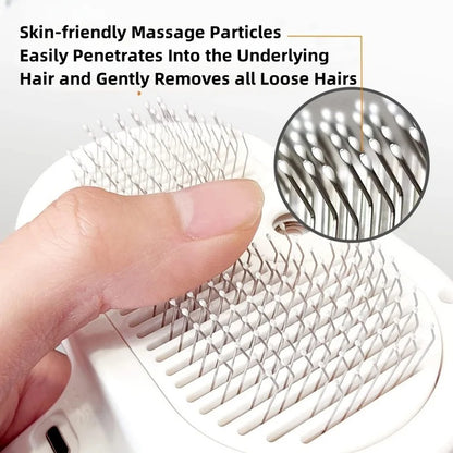 3-in-1 Dog Hair Brush Cat Hair Brush Electric Pet Cleaning Brush Steam Spray Brush Massage Hair Removal Comb Anti-Tangle Brush